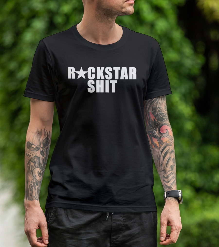 Luna Antonia Rockstar Shit Star Symbol Typography Trend T-Shirt