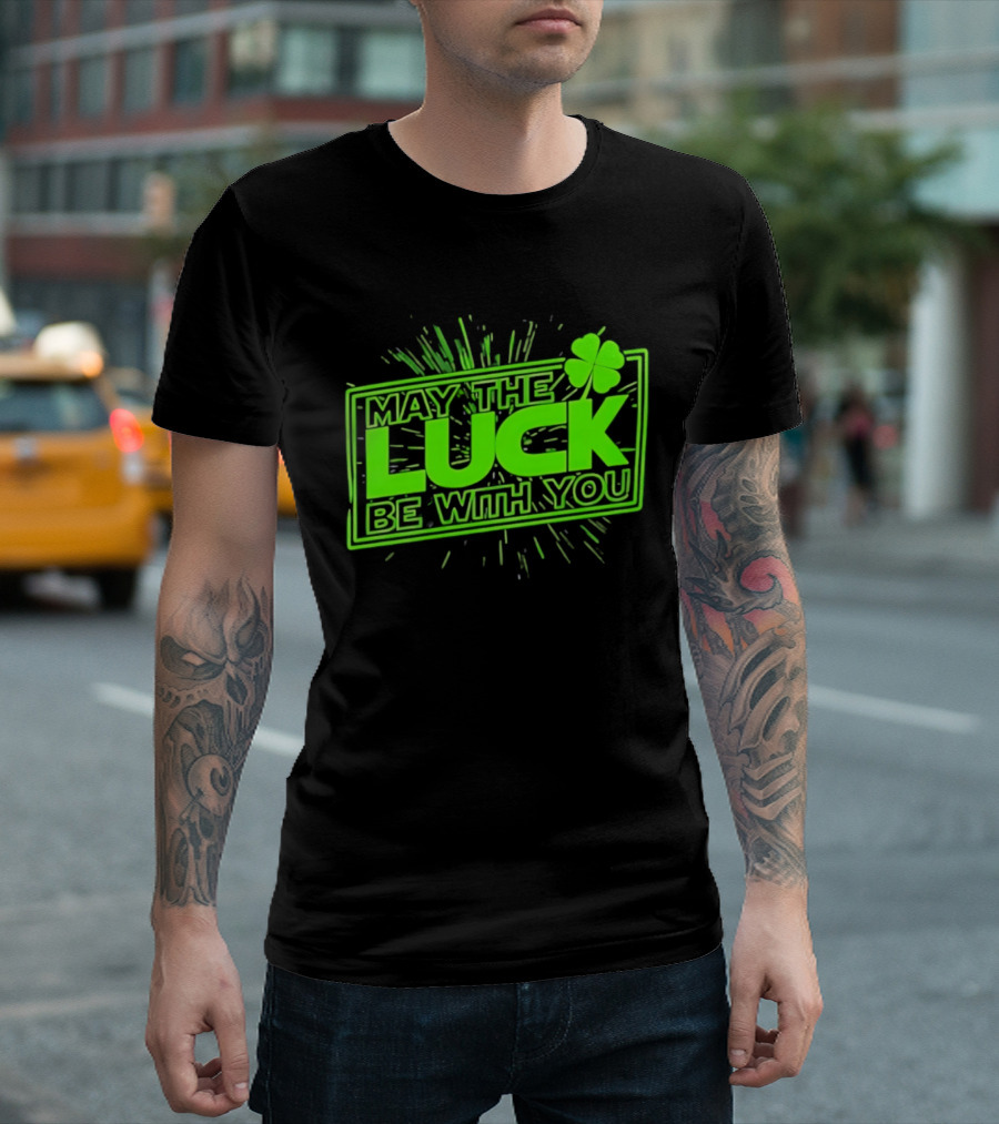 May The Luck Be With You Clover Star Wars T-Shirt