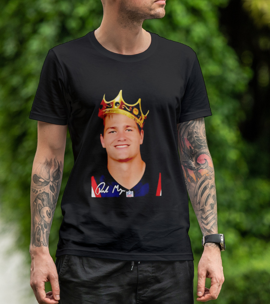 New England Patriots Drake Maye King Of The NFL Star Crown T-Shirt