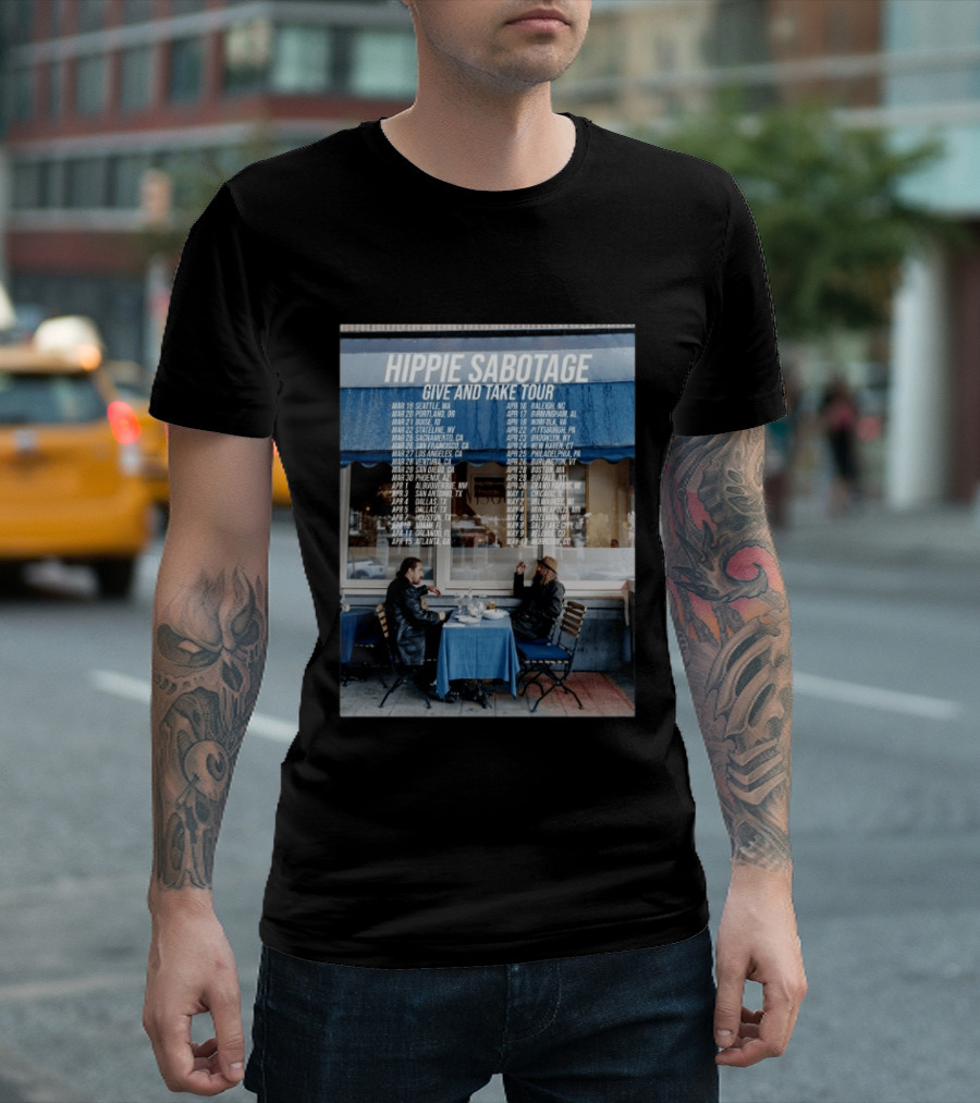 Hippie Sabotage Give And Take Tour 2026 Dates And Cities T-Shirt