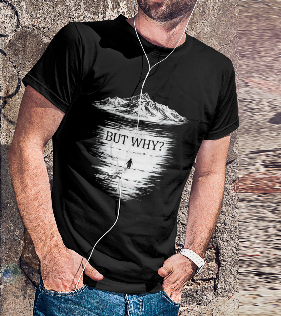 Penguins Headed Towards Mountains But Why Meme T-Shirt