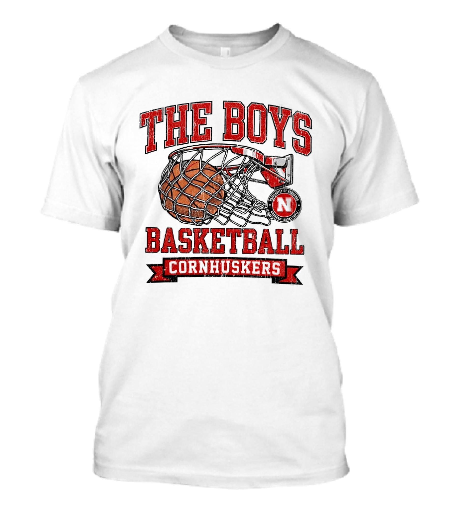 The Boys Basketball Cornhuskers N Iconic Hoop T-Shirt