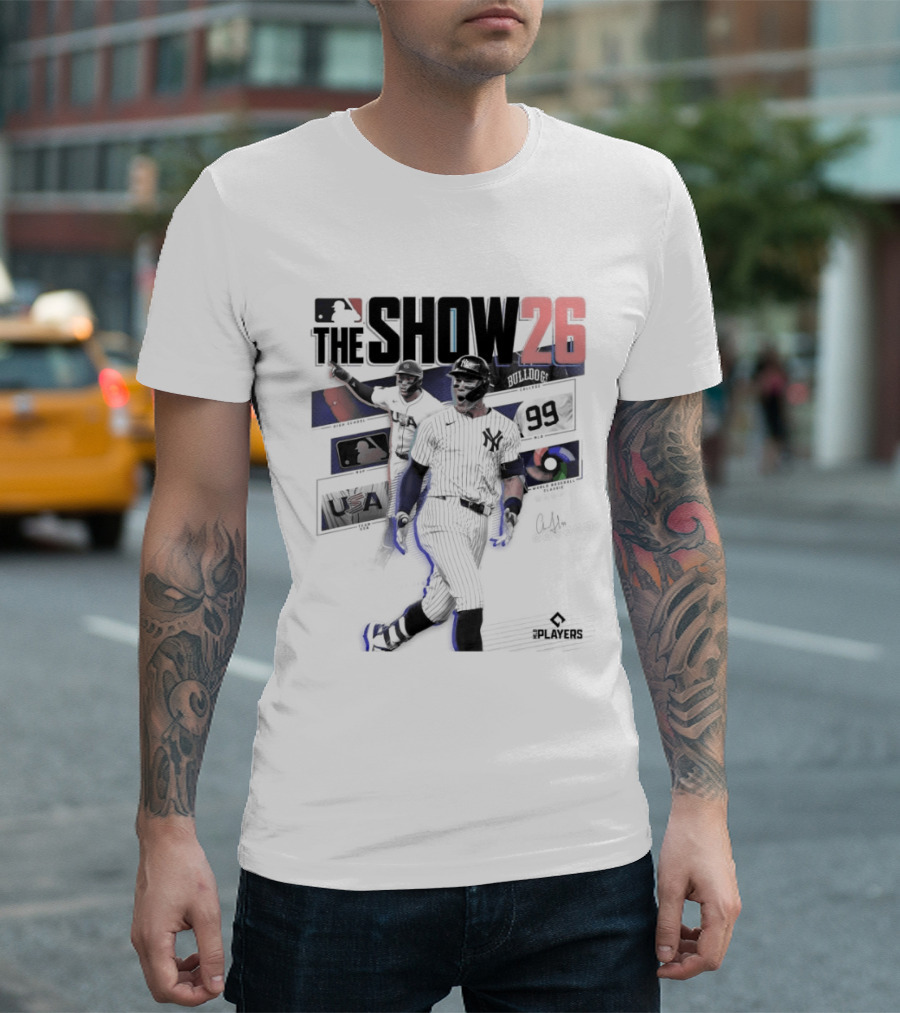 MLB The Show 26 Aaron Judge Yankees Cover Athlete T-Shirt