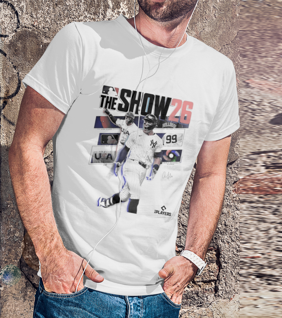 MLB The Show 26 Aaron Judge Yankees Cover Athlete T-Shirt