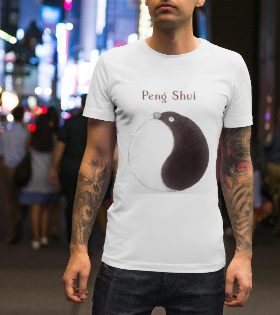 Peng Shui Yin Yang Symbol Smoke T-Shirt