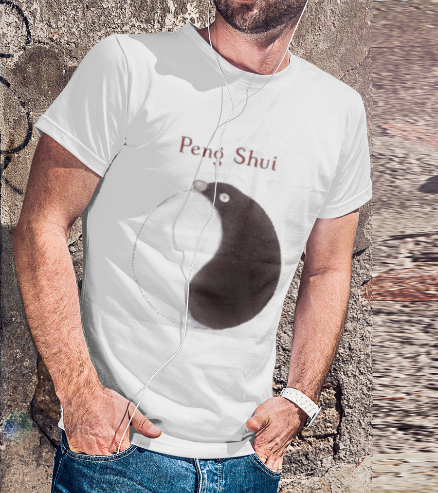 Peng Shui Yin Yang Symbol Smoke T-Shirt
