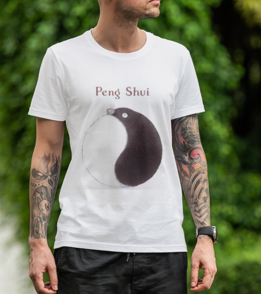 Peng Shui Yin Yang Symbol Smoke T-Shirt