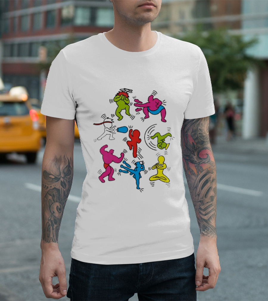 Original 8 Pop Fighter SF 2 Video Game Characters T-Shirt