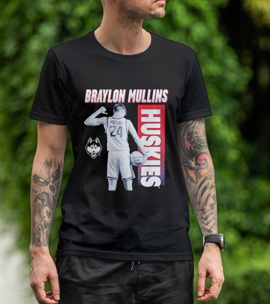 Braylon Mullins UConn Huskies Basketball 24 T-Shirt