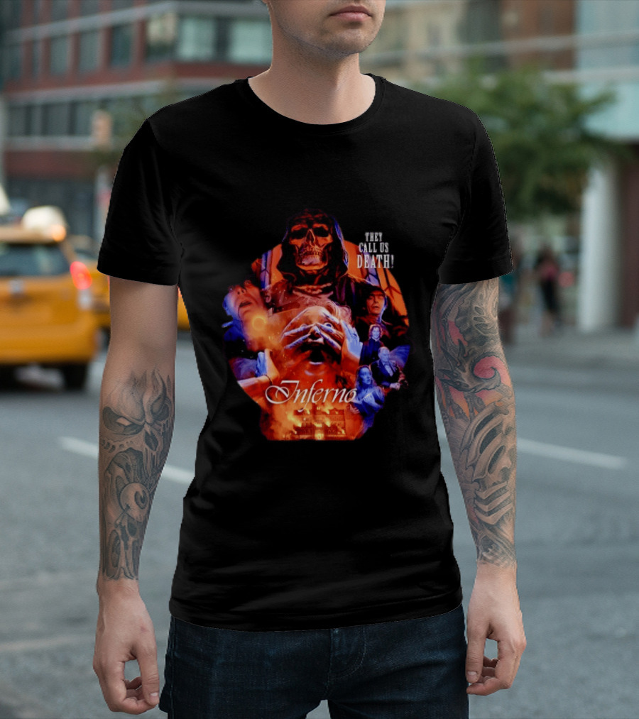 Dario Argento's Inferno They Call Us Death Horror Movie Collage T-Shirt