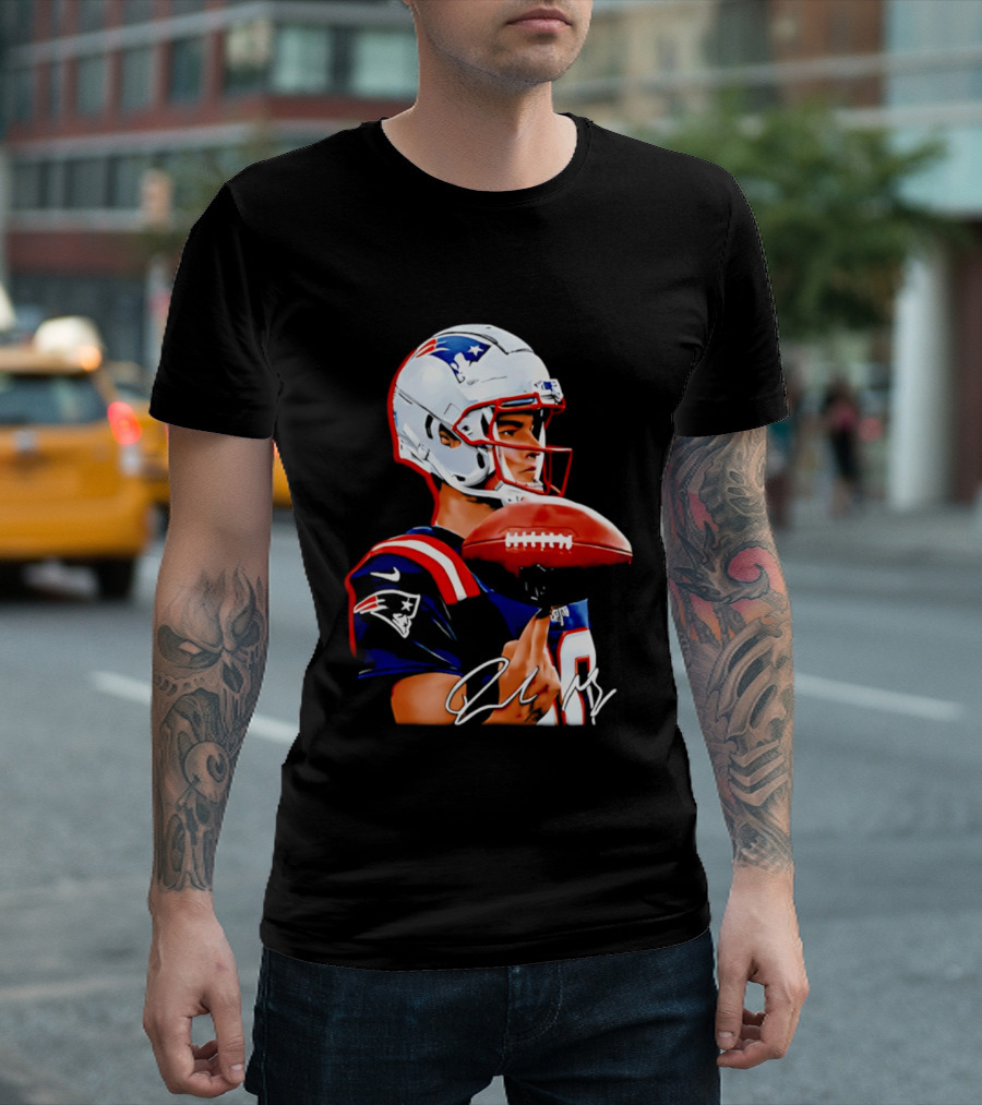 Drake Maye New England Patriots Quarterback Football Patriots Jersey T-Shirt