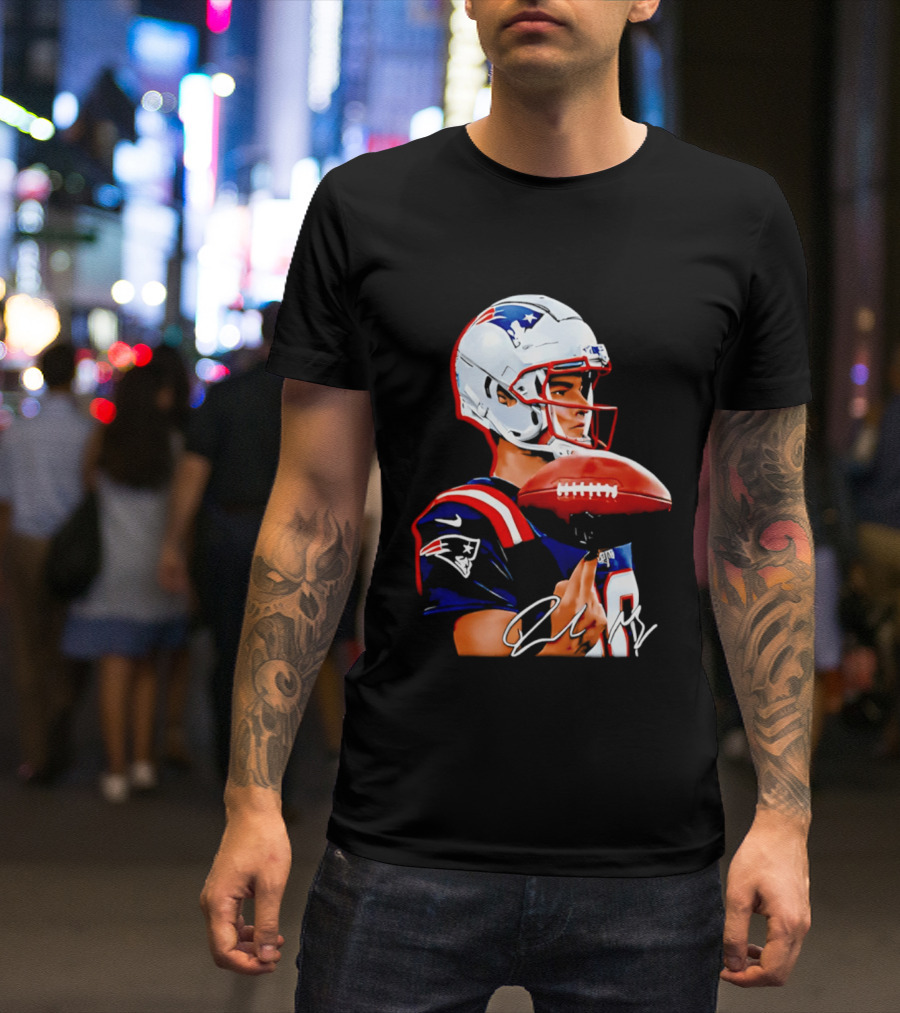 Drake Maye New England Patriots Quarterback Football Patriots Jersey T-Shirt