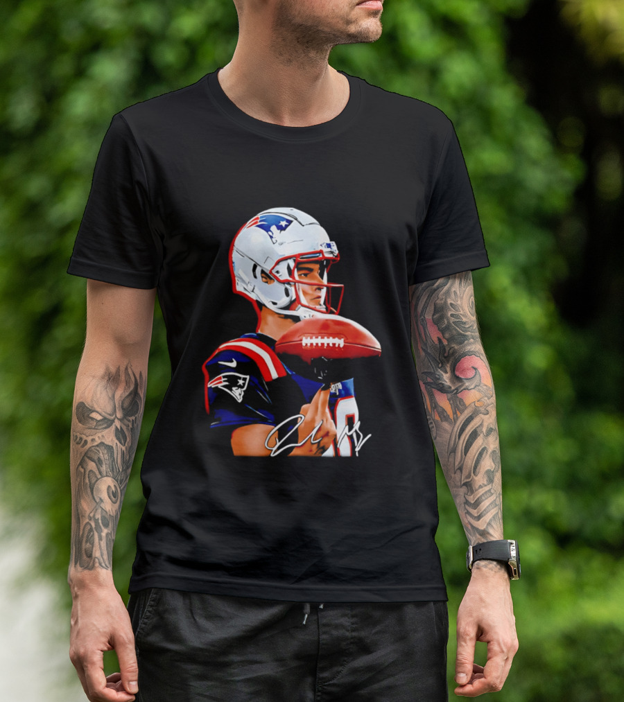 Drake Maye New England Patriots Quarterback Football Patriots Jersey T-Shirt