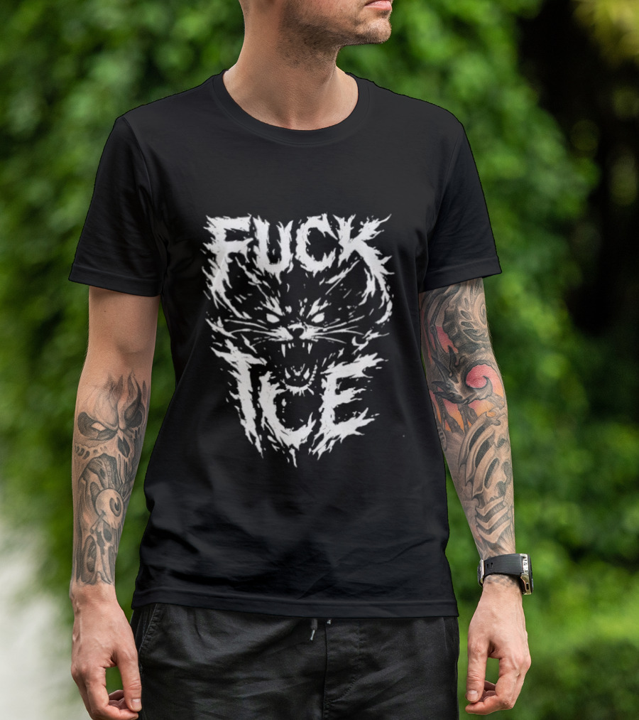 Feral Cat Fuck ICE T-Shirt