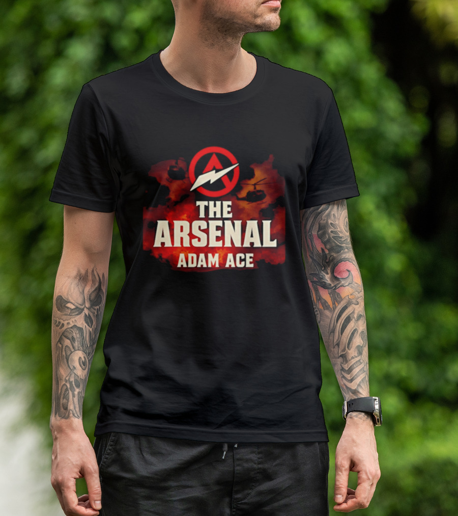 The Arsenal Adam Ace Helicopter Ride Adventure T-Shirt