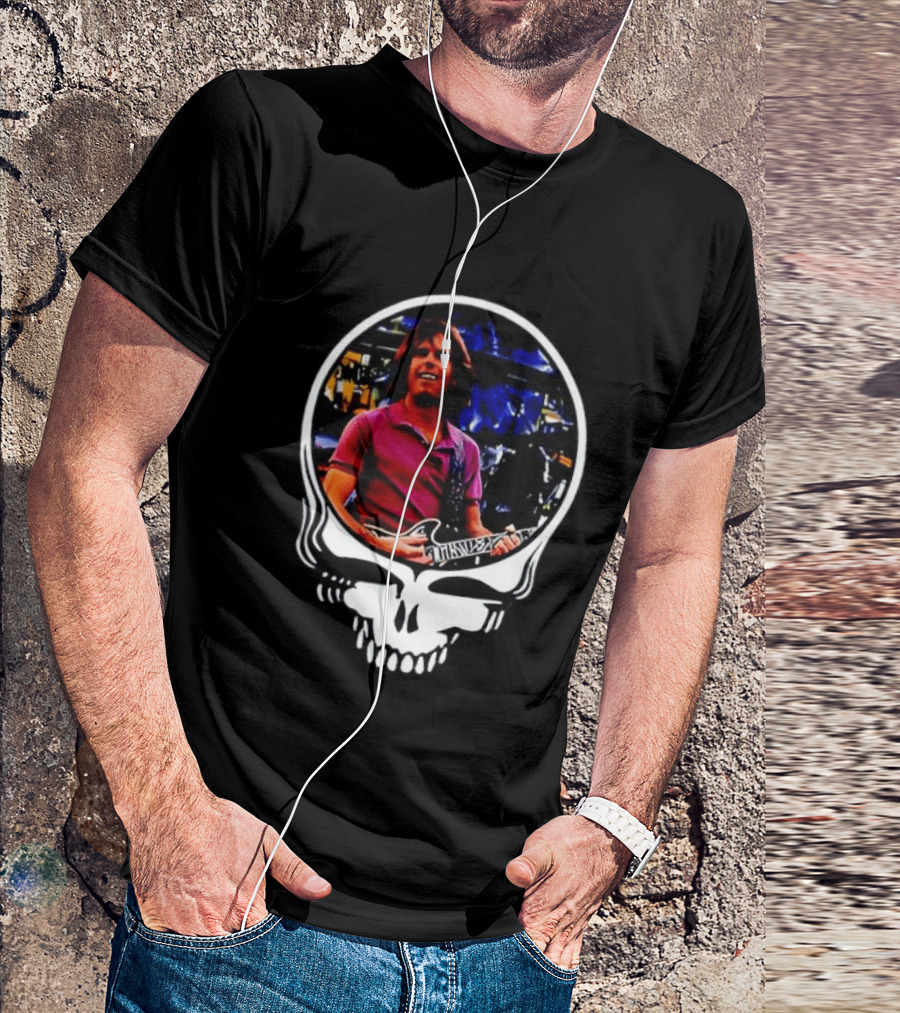 Bob Weir Grateful Dead Enjoying The Ride Skull T-Shirt