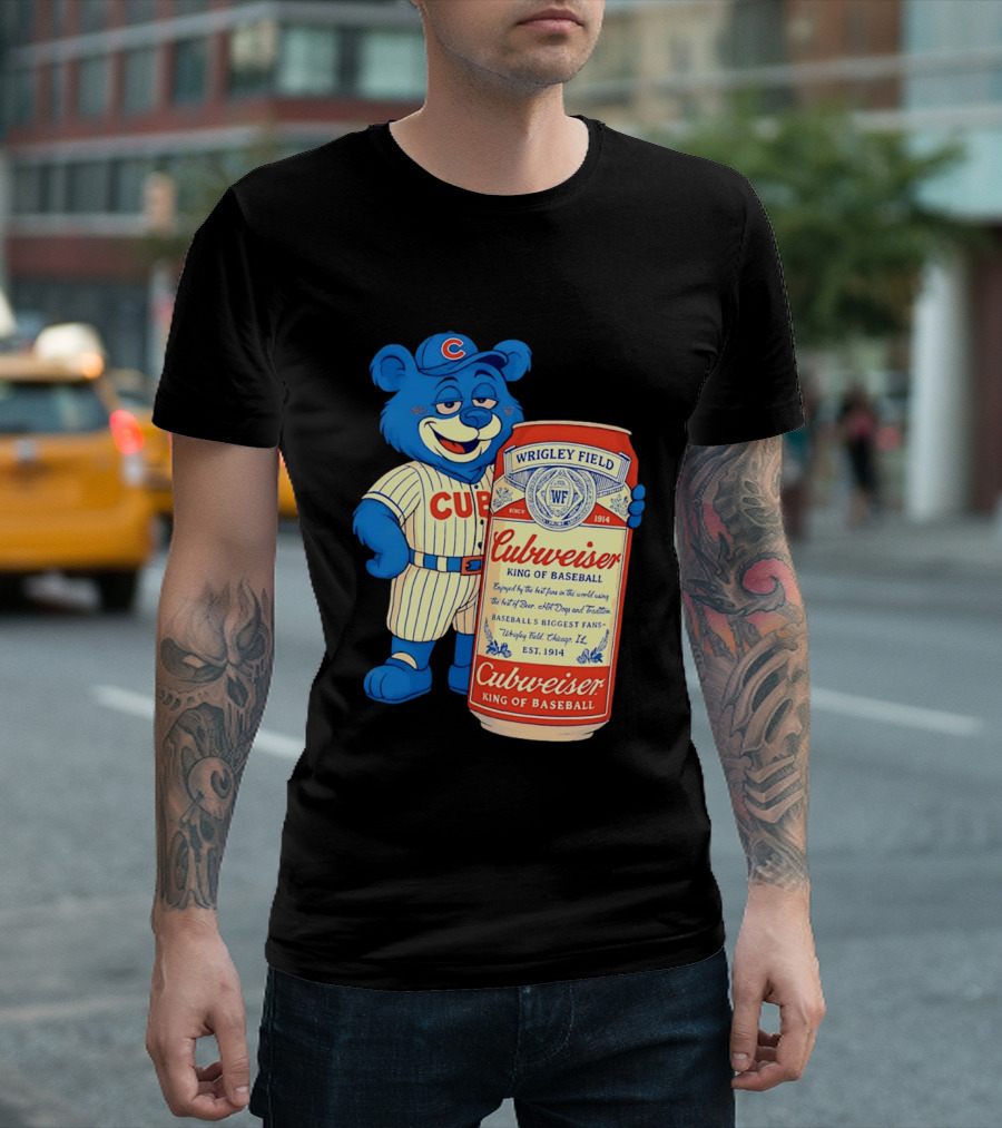 Cubs Wrigley Field Cubweiser King Of Baseball 1914 Bear Fans T-Shirt