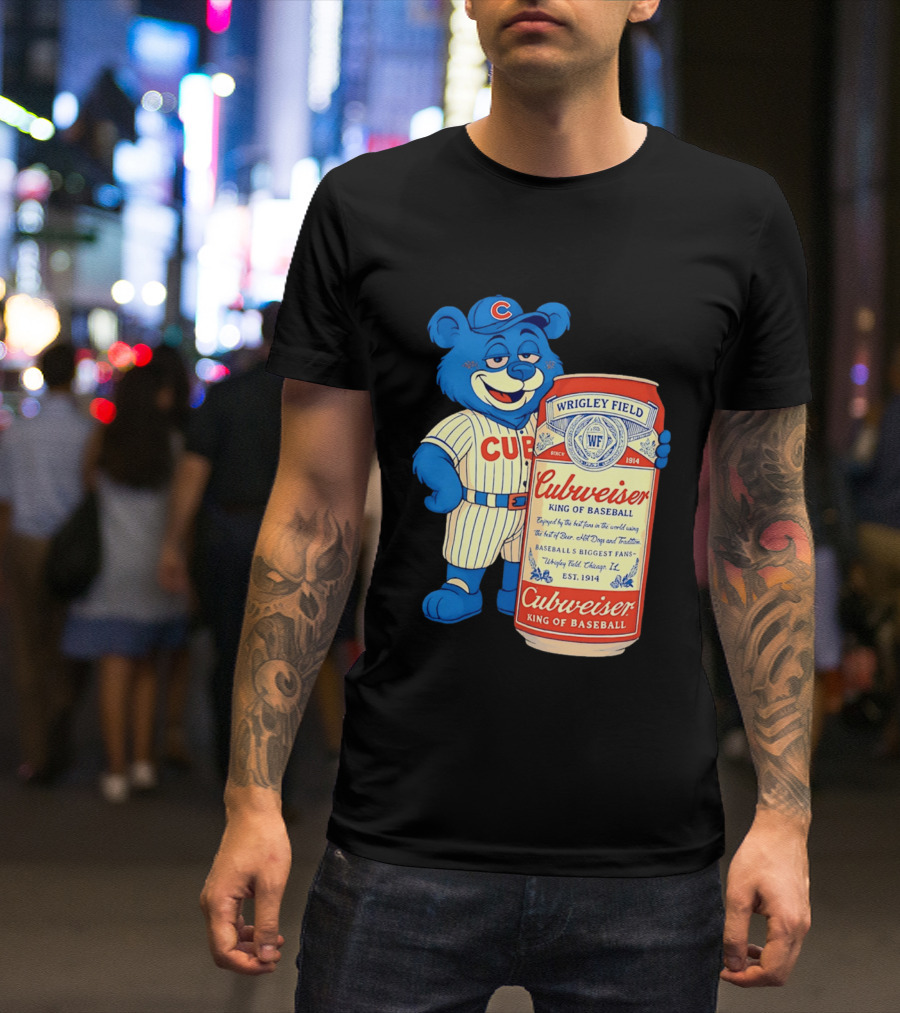 Cubs Wrigley Field Cubweiser King Of Baseball 1914 Bear Fans T-Shirt