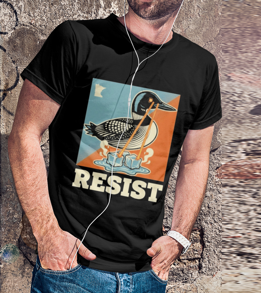 Resist Minneapolis Loon Ice Protest Minnesota T-Shirt