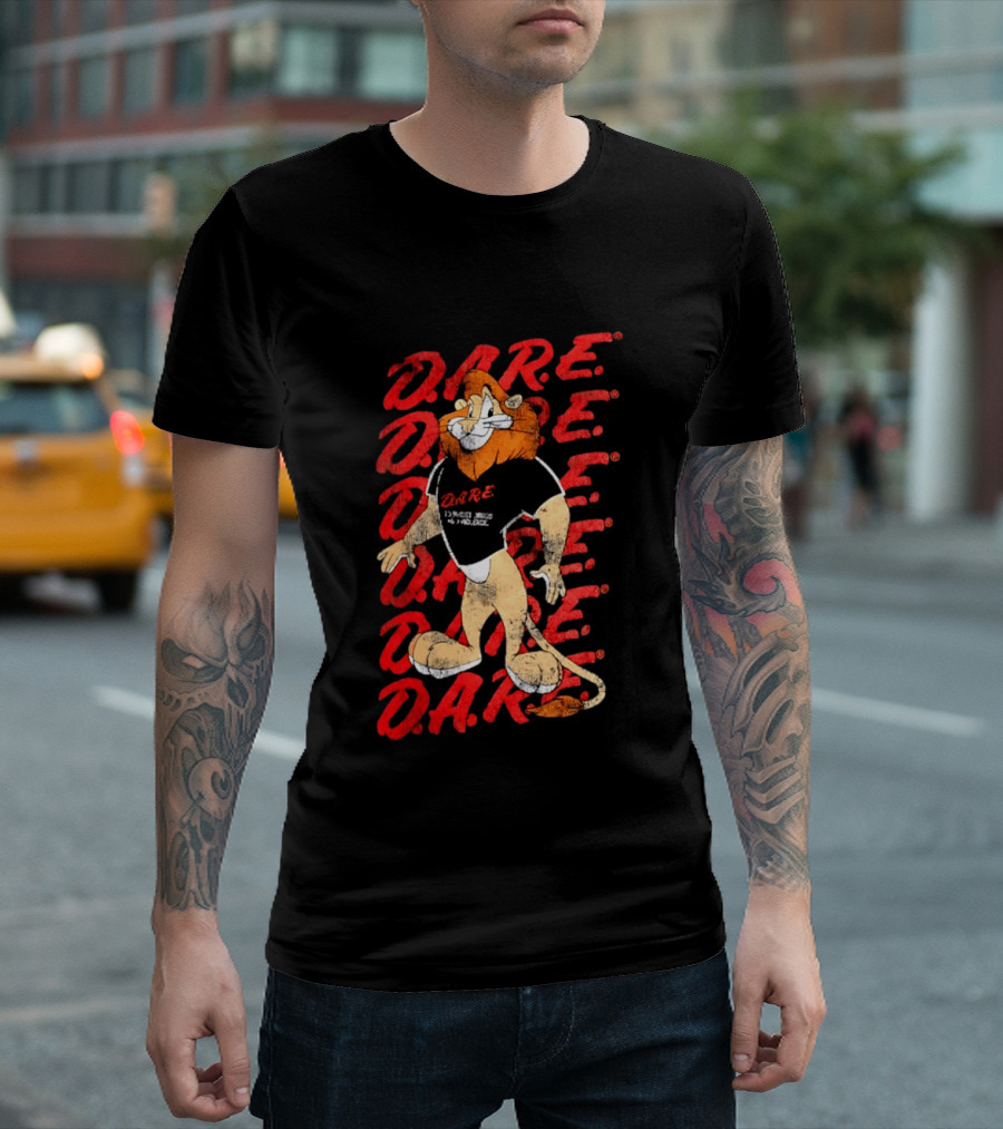 DARE To Resist Drugs And Violence Daren The Lion T-Shirt