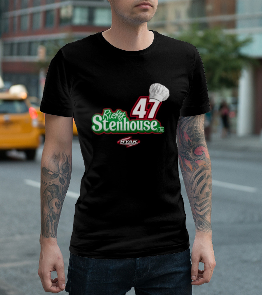 Ricky Stenhouse Jr 47 Chef Hat Hyak Chef Boyardee Racing T-Shirt