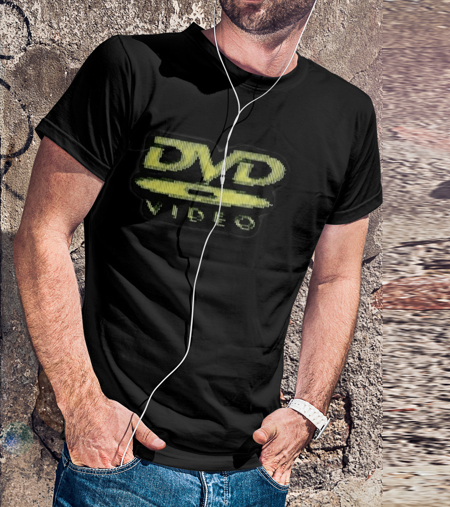 DVD Video Retro Logo Patch T-Shirt