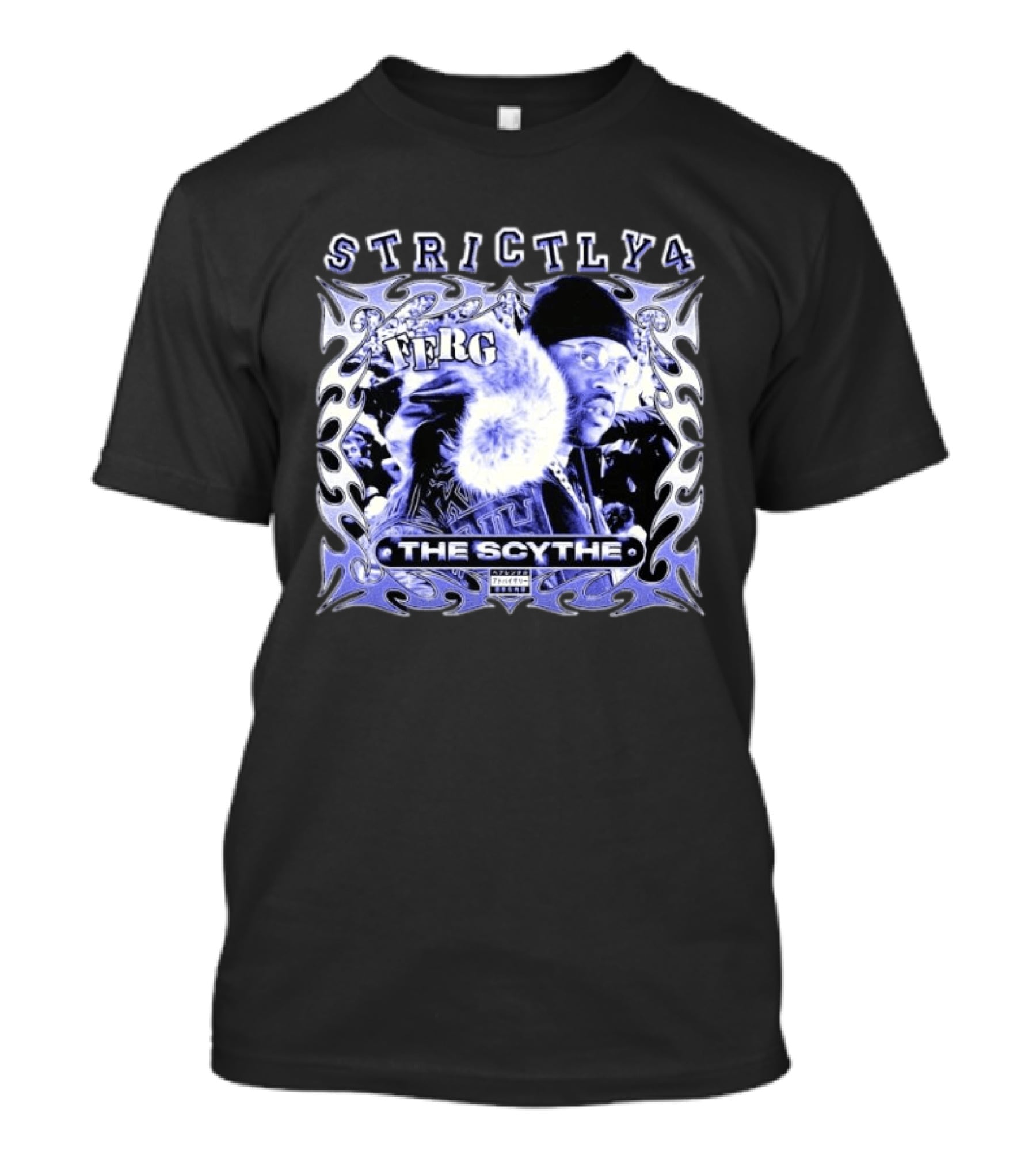 Ferg Strictly 4 The Scythe Album Cover Art With Tribal Element T-Shirt