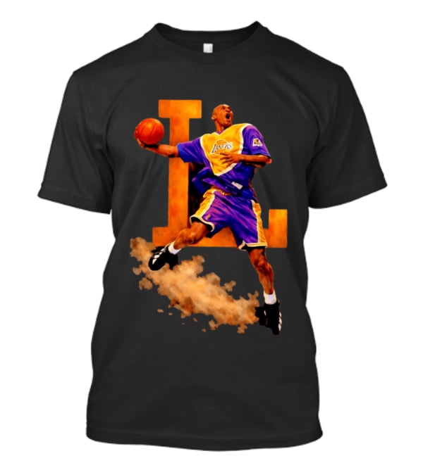 Kobe Bryant Los Angeles Lakers Iconic Slam Dunk Action T-Shirt