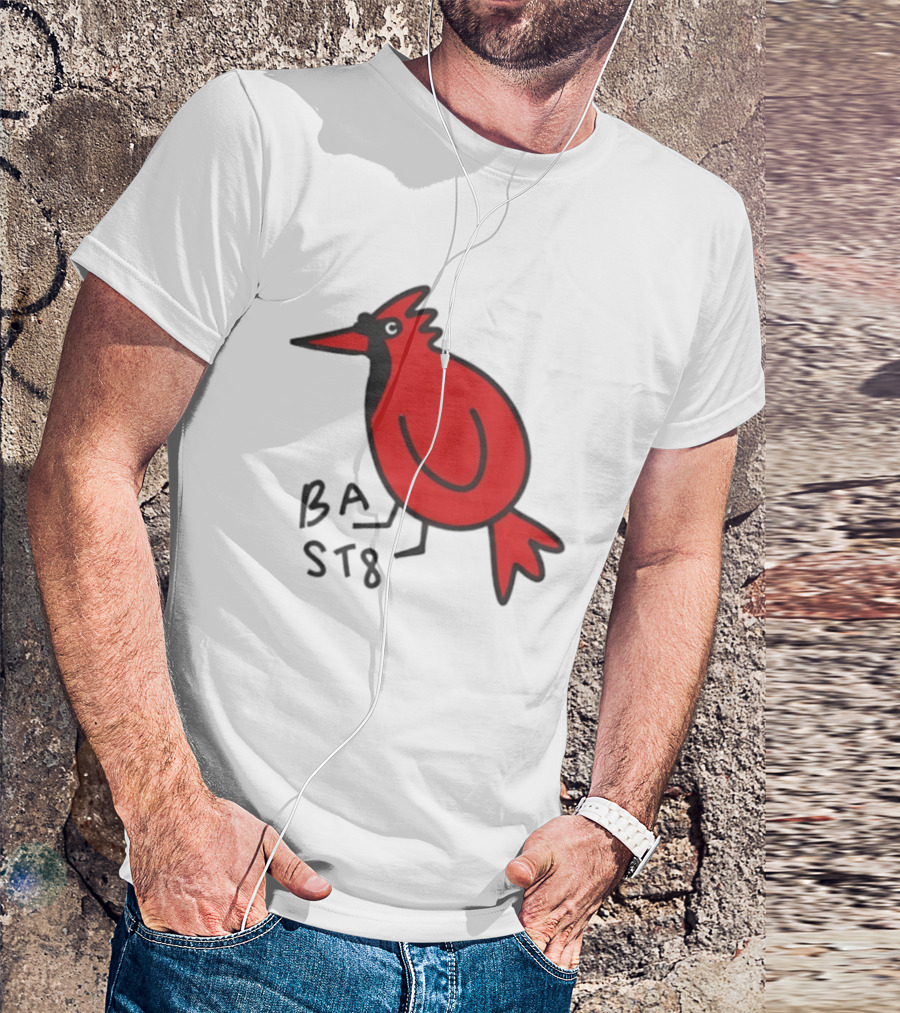 Ball State Cardinal Bird Doodle BSU Football T-Shirt
