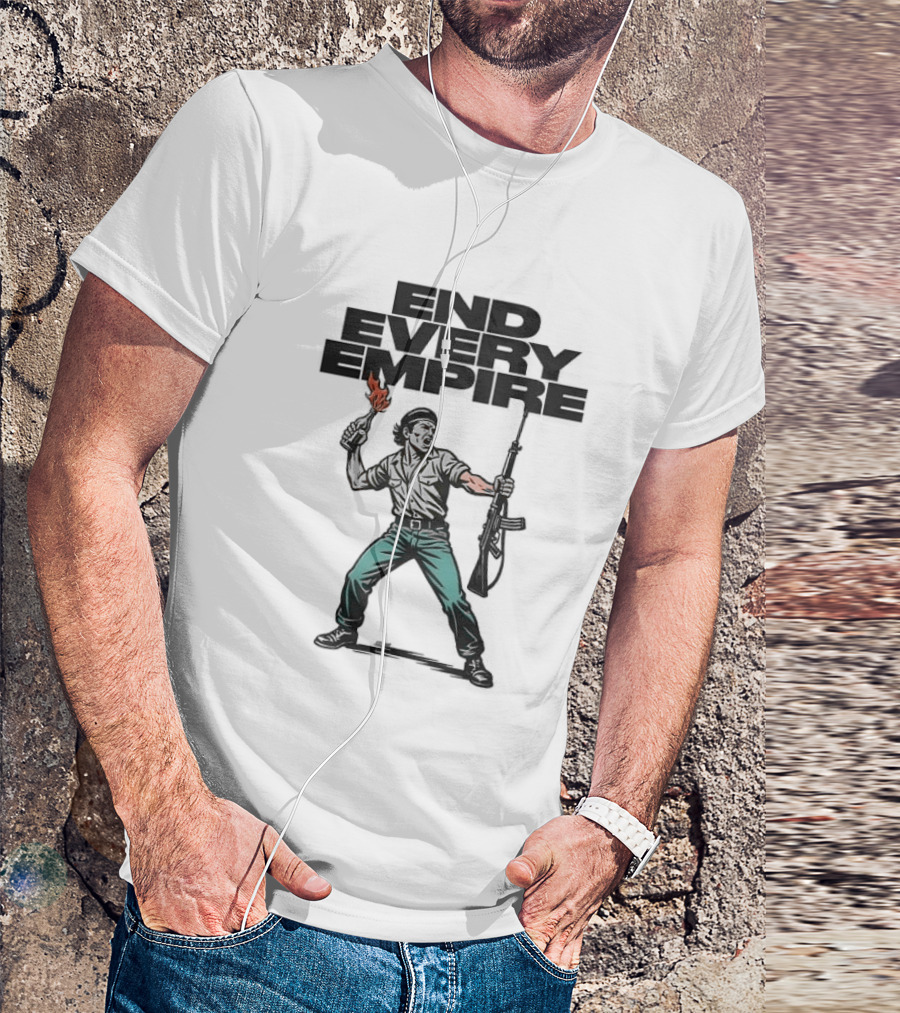 END EVERY EMPIRE Revolutionary Figure With Torch And Rifle T-Shirt