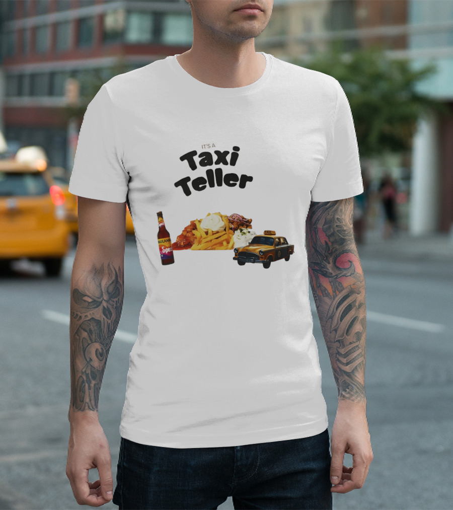 Kebab Fries Taxi Teller With Paulaner Spezi Car T-Shirt