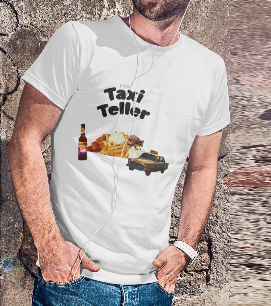 Kebab Fries Taxi Teller With Paulaner Spezi Car T-Shirt