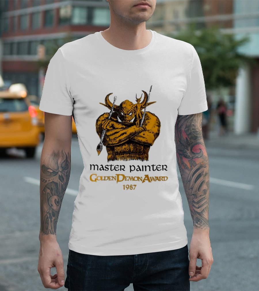 Master Painter Golden Demon Award 1987 Vintage Monster T-Shirt