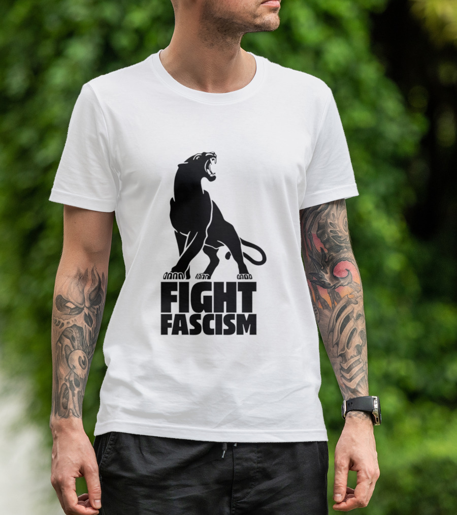 Fight Fascism Panther Roar Black Power Movement T-Shirt