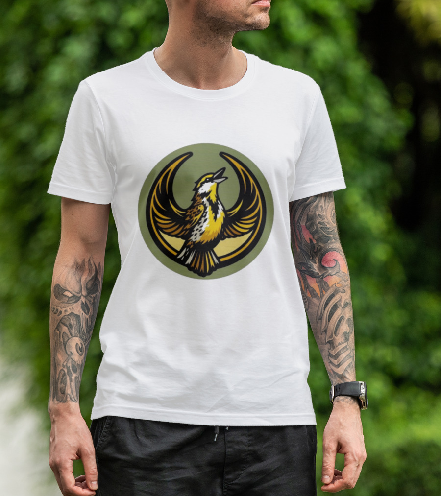 Western Meadowlark Rebel Alliance Icon Star Wars Symbol Bird Motif T-Shirt