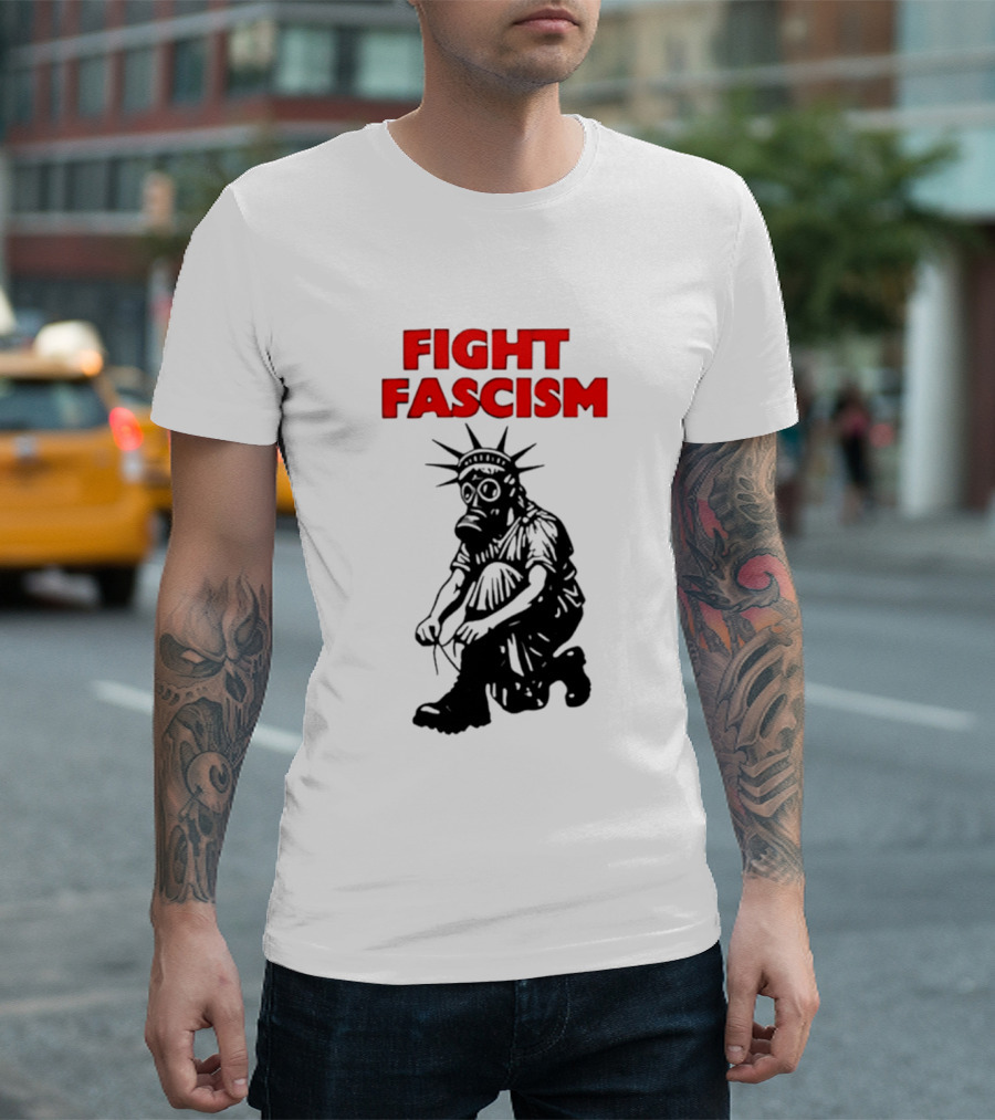 Fight Fascism Liberty Not Fascism Abolish ICE T-Shirt