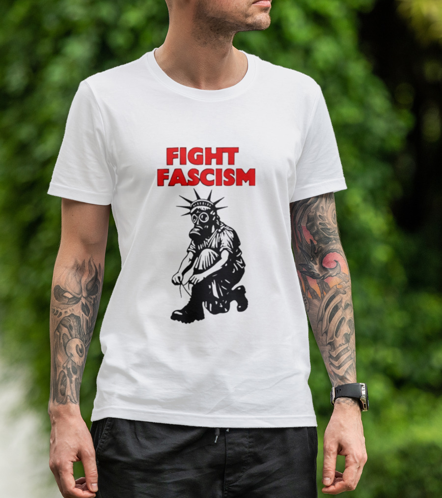 Fight Fascism Liberty Not Fascism Abolish ICE T-Shirt