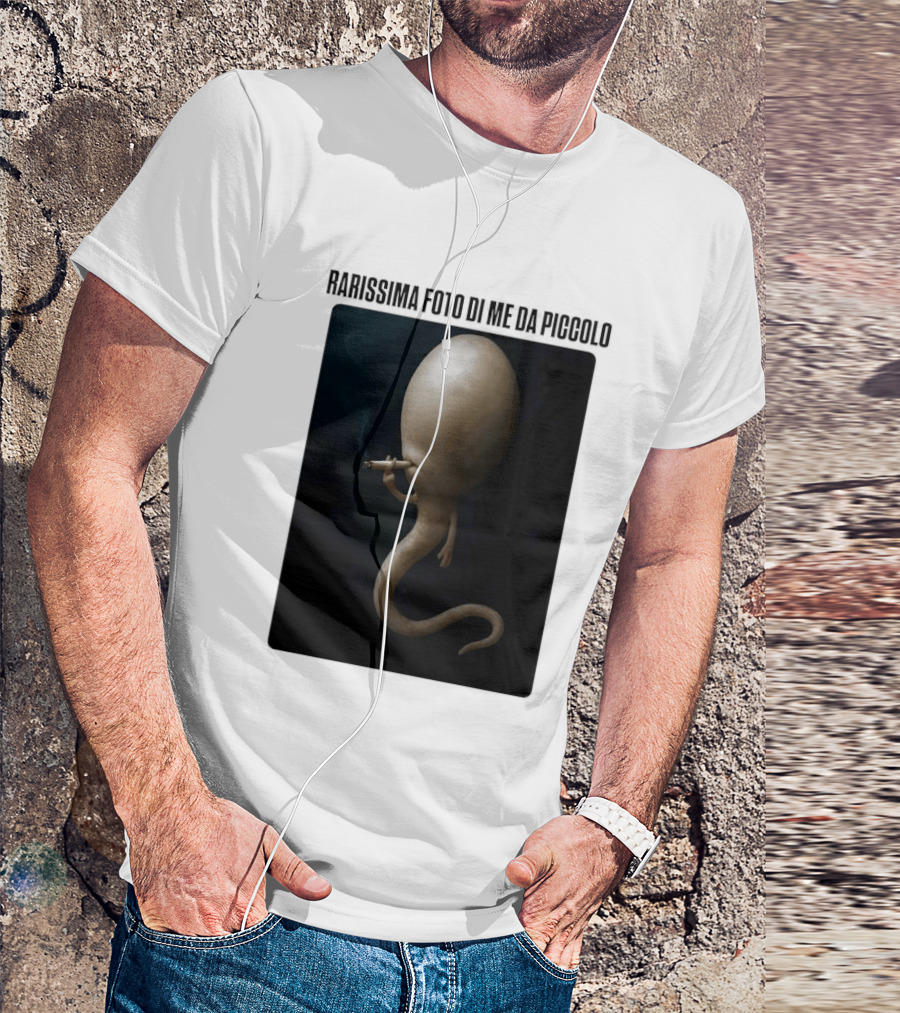 Rarissima Foto Di Me Da Piccolo Alieno Iconico Comico Divertente T-Shirt