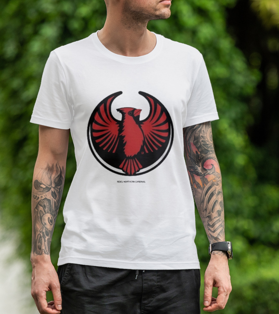 Rebel Northern Cardinal Alliance Heavyweight Bird T-Shirt