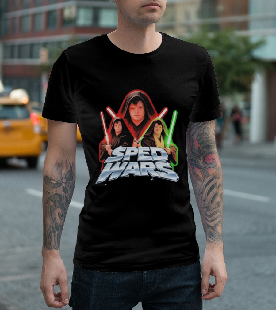 SPED WARS Lightsaber Down Syndrome Jedi T-Shirt