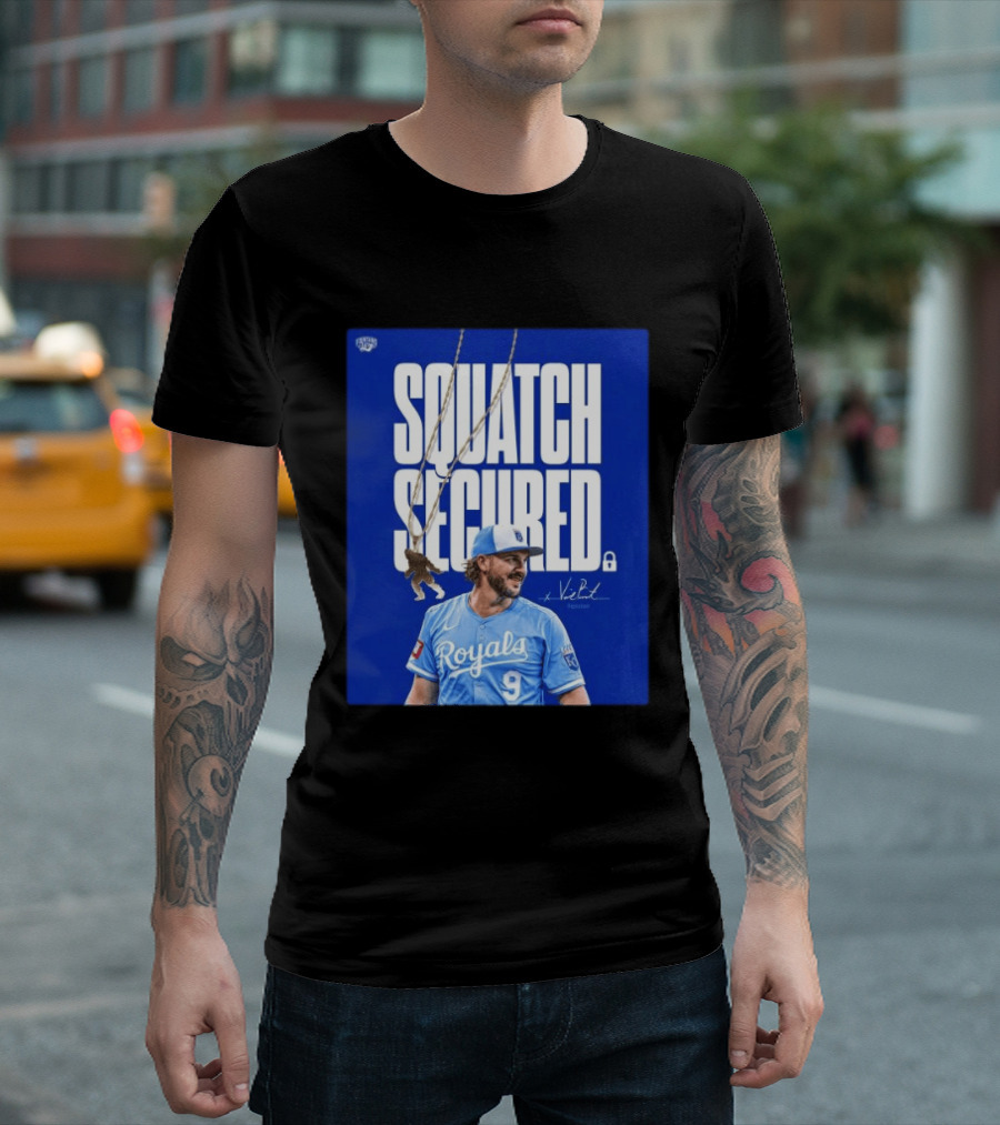 Squatch Secured Vinnie Pasquantino Royals Signature Collection T-Shirt