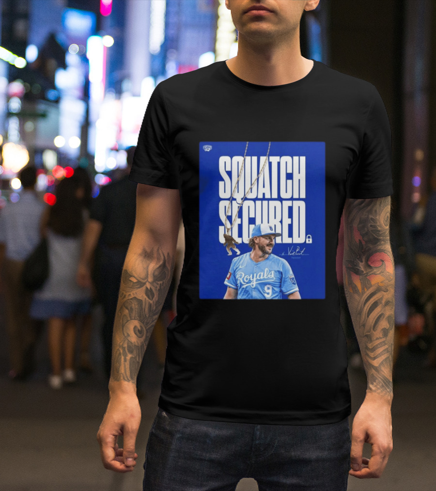 Squatch Secured Vinnie Pasquantino Royals Signature Collection T-Shirt