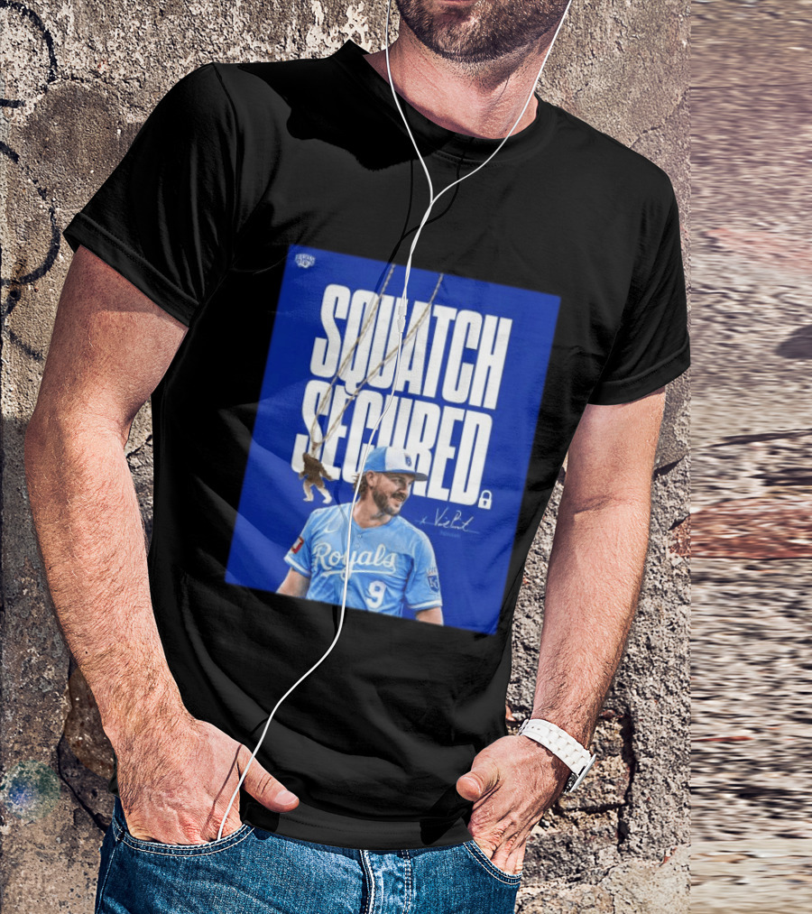 Squatch Secured Vinnie Pasquantino Royals Signature Collection T-Shirt