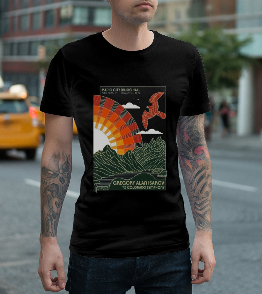 Gregory Alan Isakov With Colorado Symphony Radio City Music Hall January 31 2026 T-Shirt