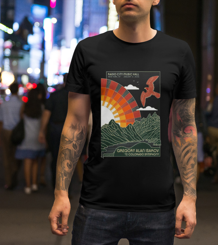 Gregory Alan Isakov With Colorado Symphony Radio City Music Hall January 31 2026 T-Shirt