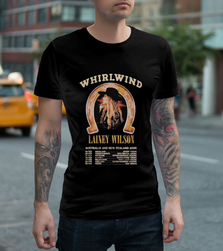 Whirlwind Lainey Wilson Australia And New Zealand 2026 Tour Dates T-Shirt