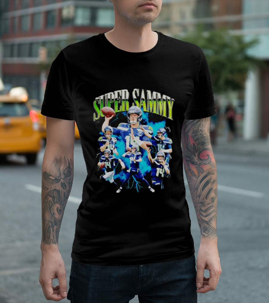 Super Sammy Seattle Seahawks Quarterback Highlights T-Shirt
