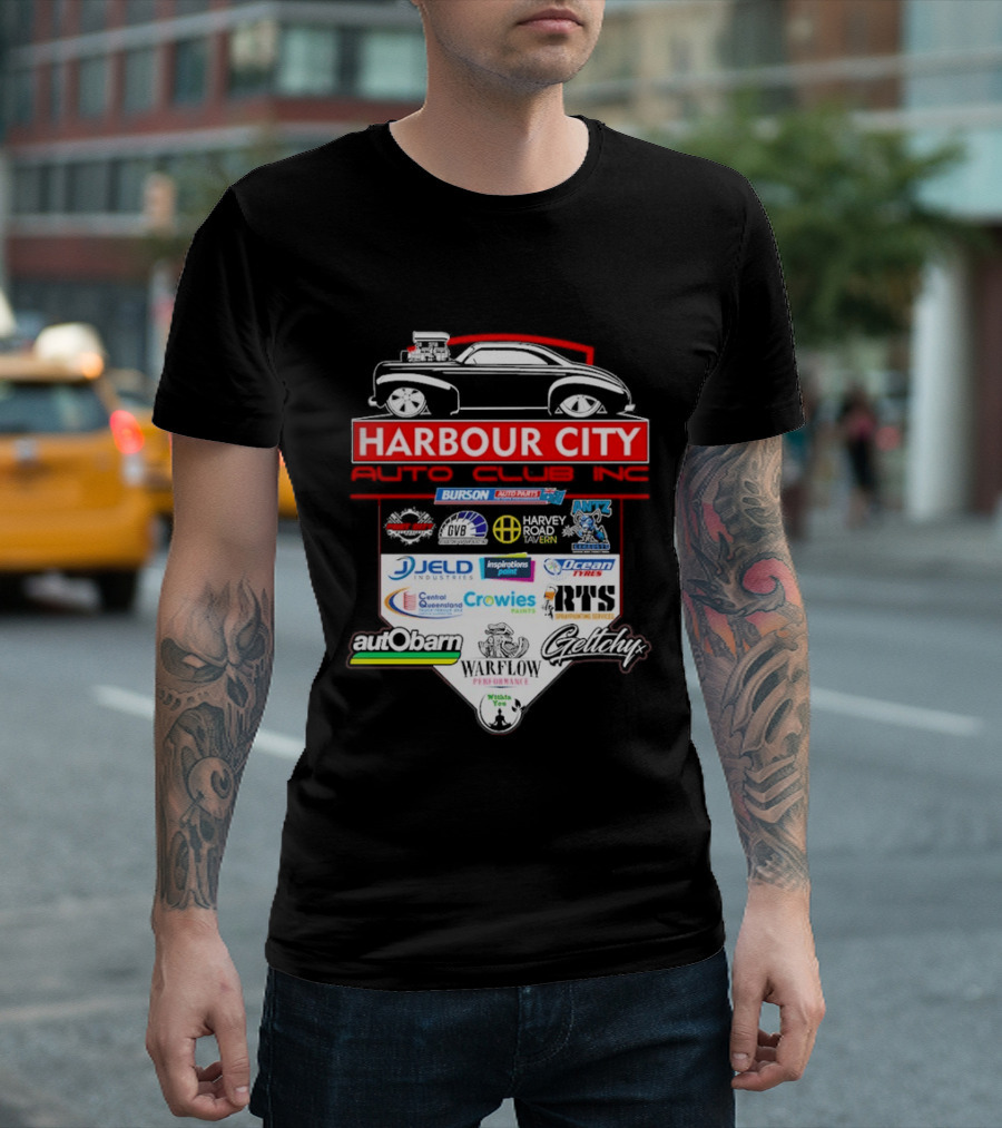 Harbour City Auto Club Burson Central Queensland Crowies Paints Inspirations Paints Wurth Ocean Tyres 2026 T-Shirt