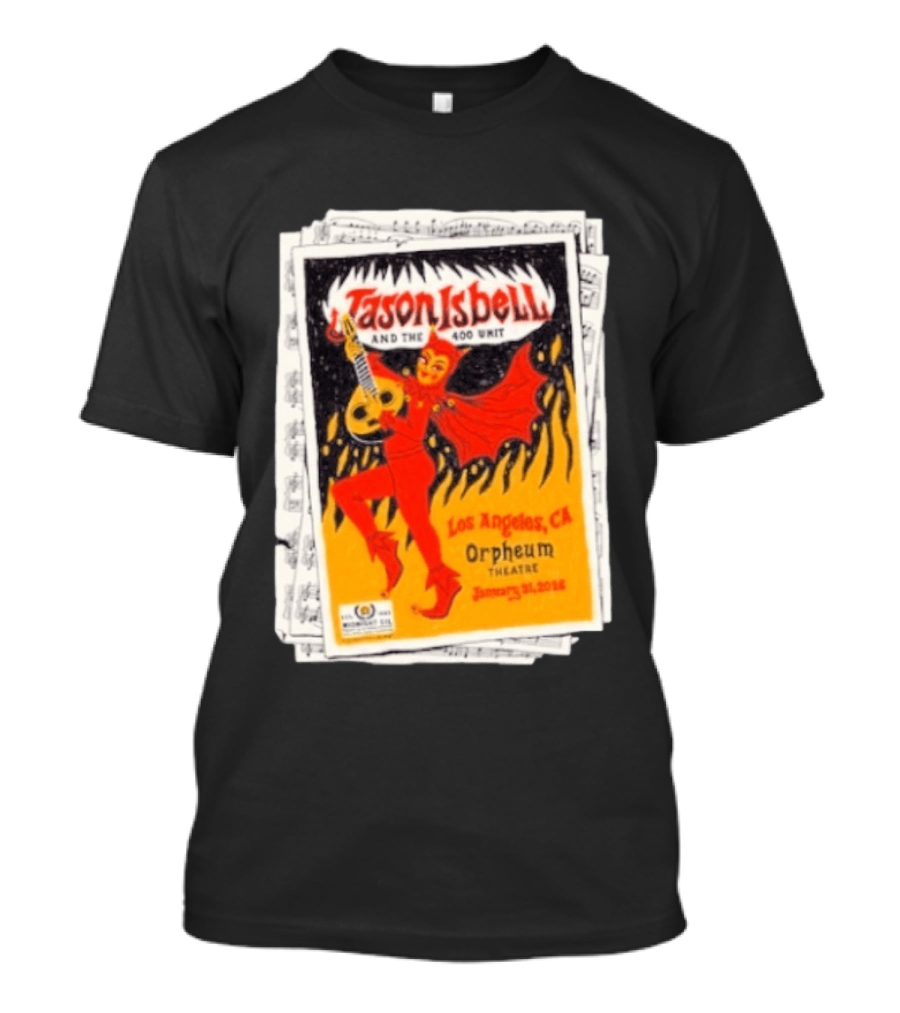 Jason Isbell And The 400 Unit Orpheum Theatre Los Angeles CA January 31 2026 Show T-Shirt