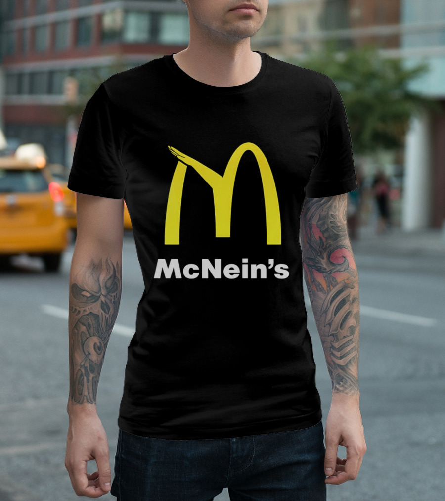McNein's Parody Fast Food Golden Arches Collaboration T-Shirt